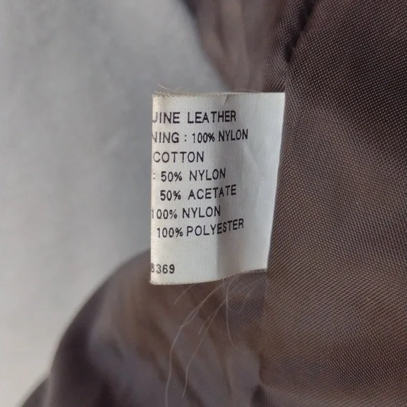 Vintage Star Sportswear Brown Leather Jacket XL